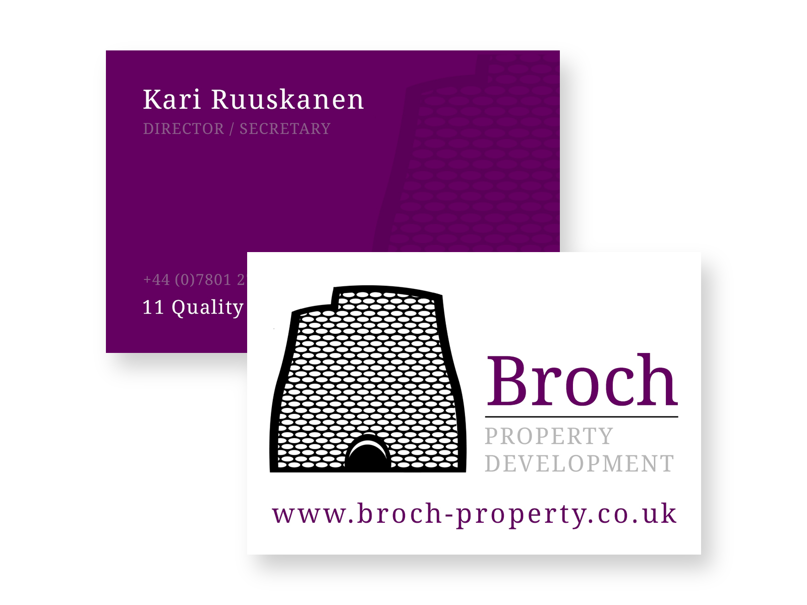 BROCH PROPERTY BUSINESS CARDS