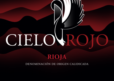 SPANISH WINE LABEL - CIELO ROJO