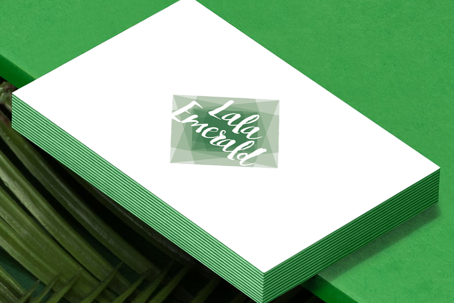 LALA EMERALD BUSINESS CARDS - FRONT