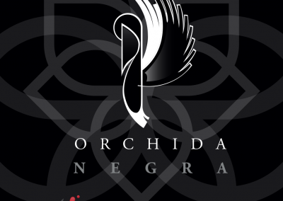 SPANISH WINE LABEL - ORCHIDA NEGRA